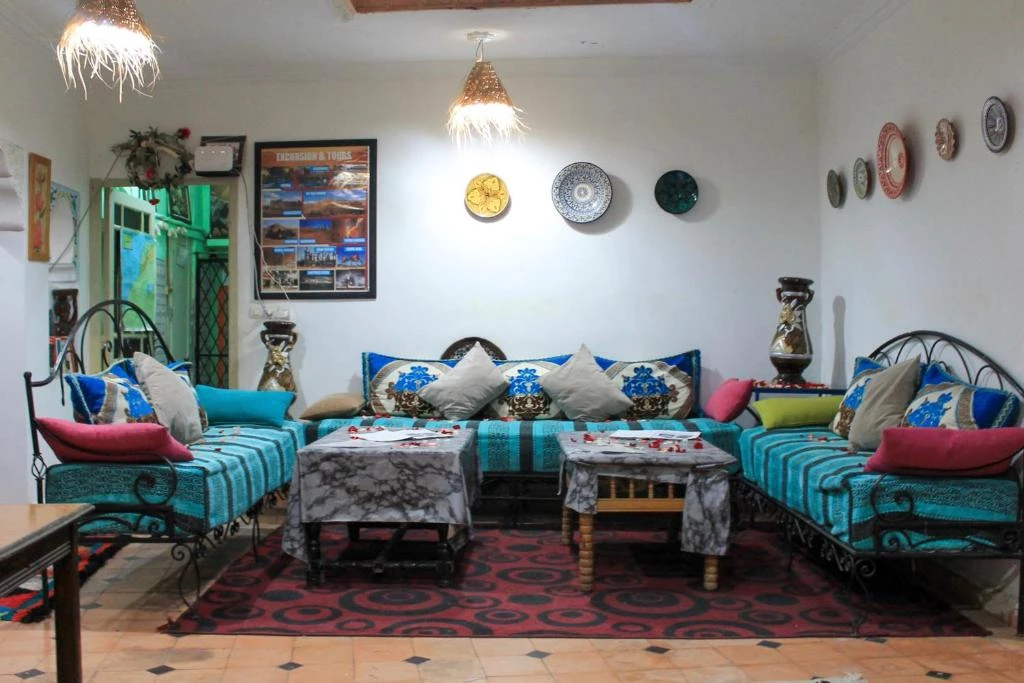 hostel kif kif living room